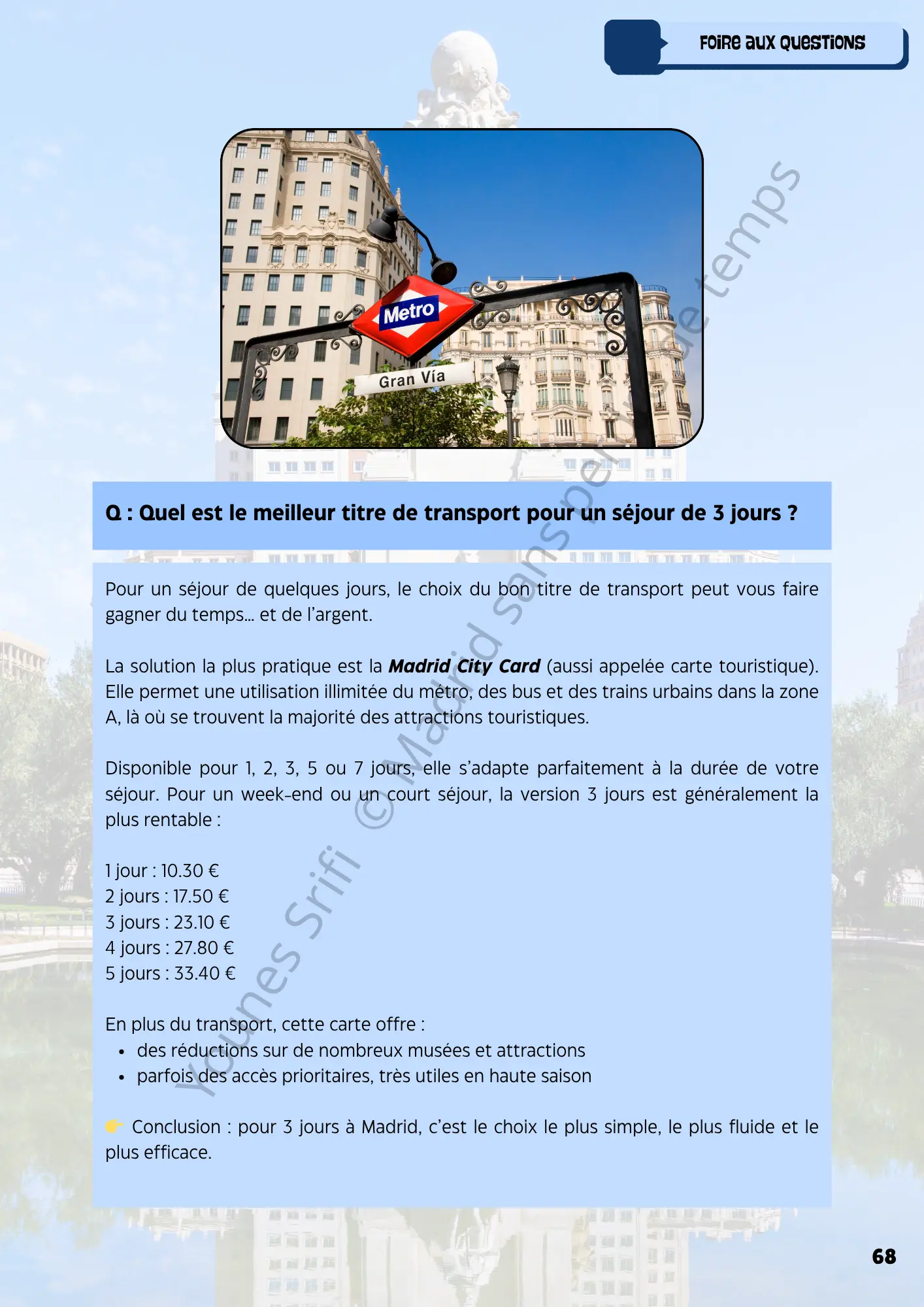Guide Madrid sans perdre de temps faq madrid sans perdre de temps