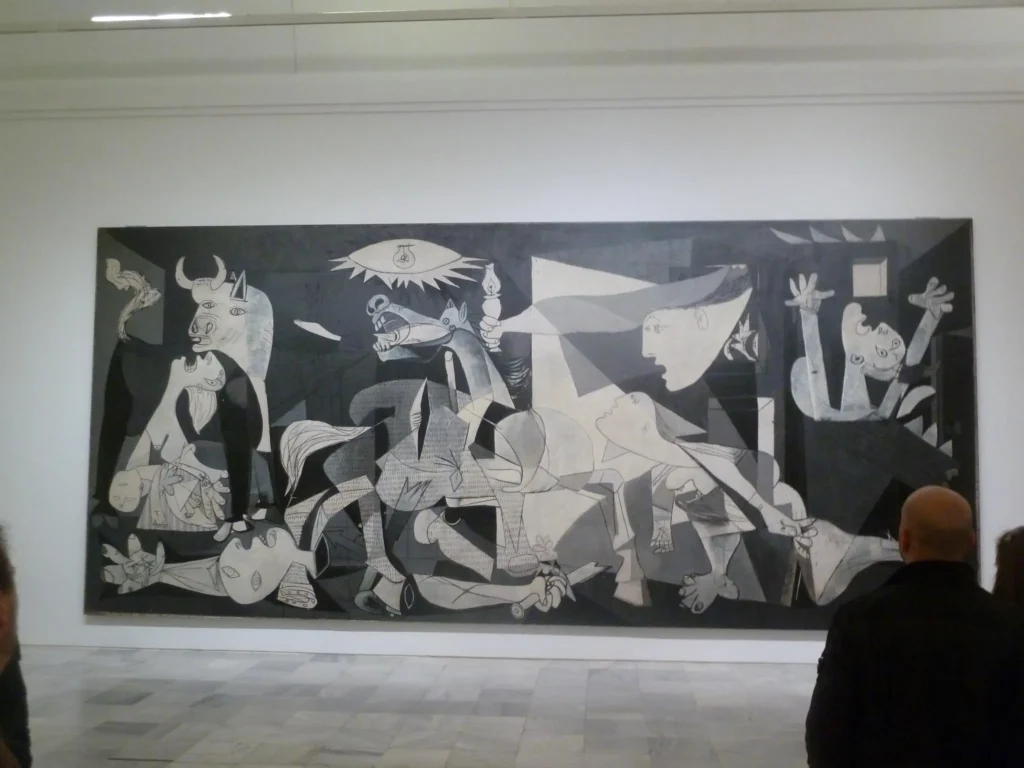 Guernica, chef-d'œuvre de Pablo Picasso exposé au musée Reina Sofía à Madrid.