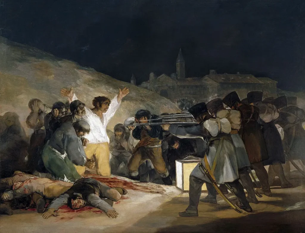 Le 3 mai 1808 à Madrid, célèbre tableau de Francisco de Goya exposé au musée du Prado.