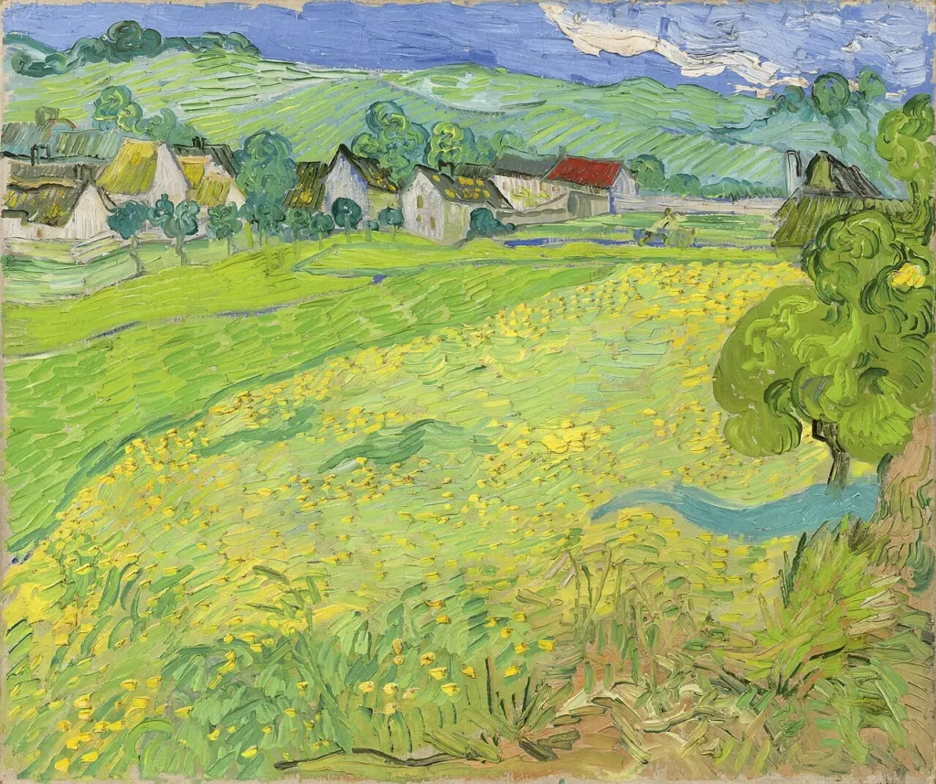 Les Vessenots à Auvers, tableau de Vincent van Gogh exposé au musée Thyssen-Bornemisza à Madrid.