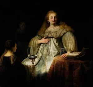 Judith lors du banquet d’Holopherne de Rembrandt au musée du Prado